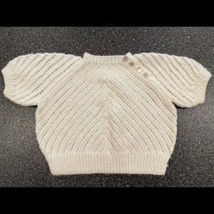 Vintage Girls 6-12 mos Crocheted Sweater